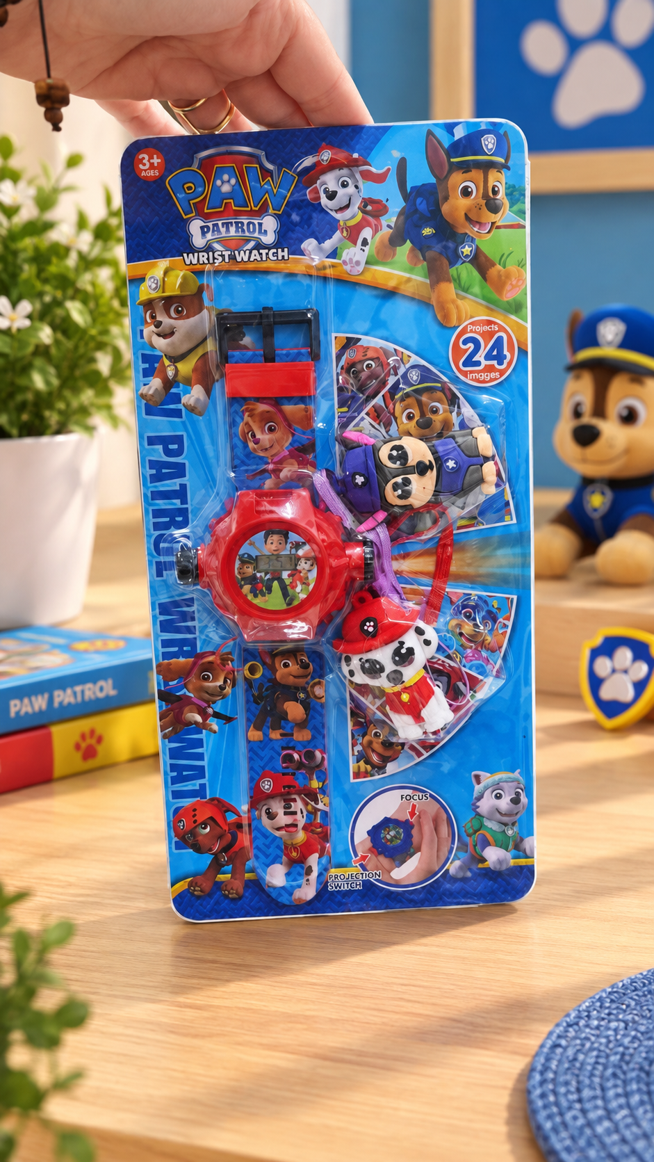 ساعت مچی پروژکتوری سگ‌های نگهبان | ساعت مچی کودک طرح Paw Patrol