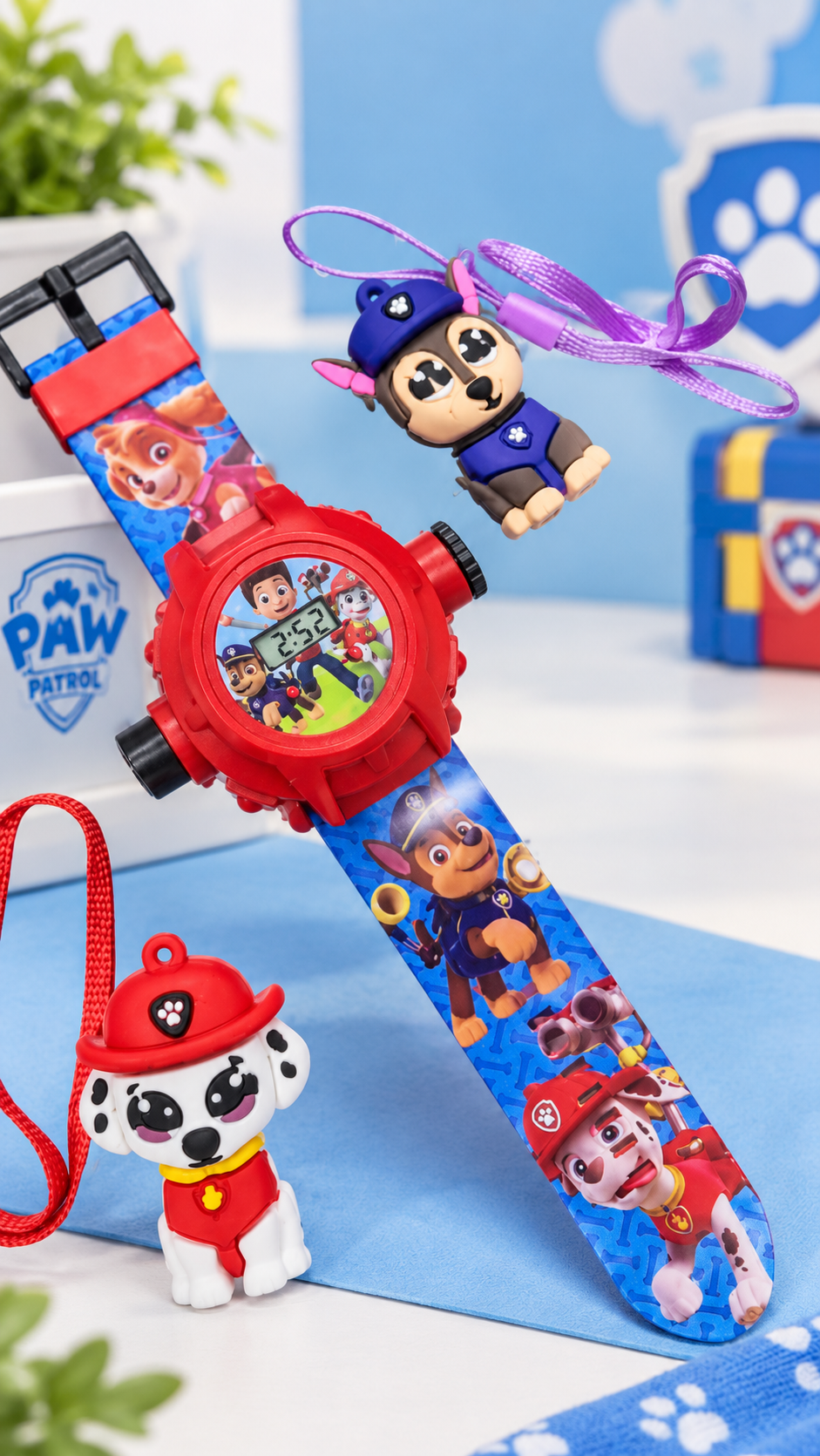 ساعت مچی پروژکتوری سگهای نگهبان | ساعت مچی کودک طرح Paw Patrol