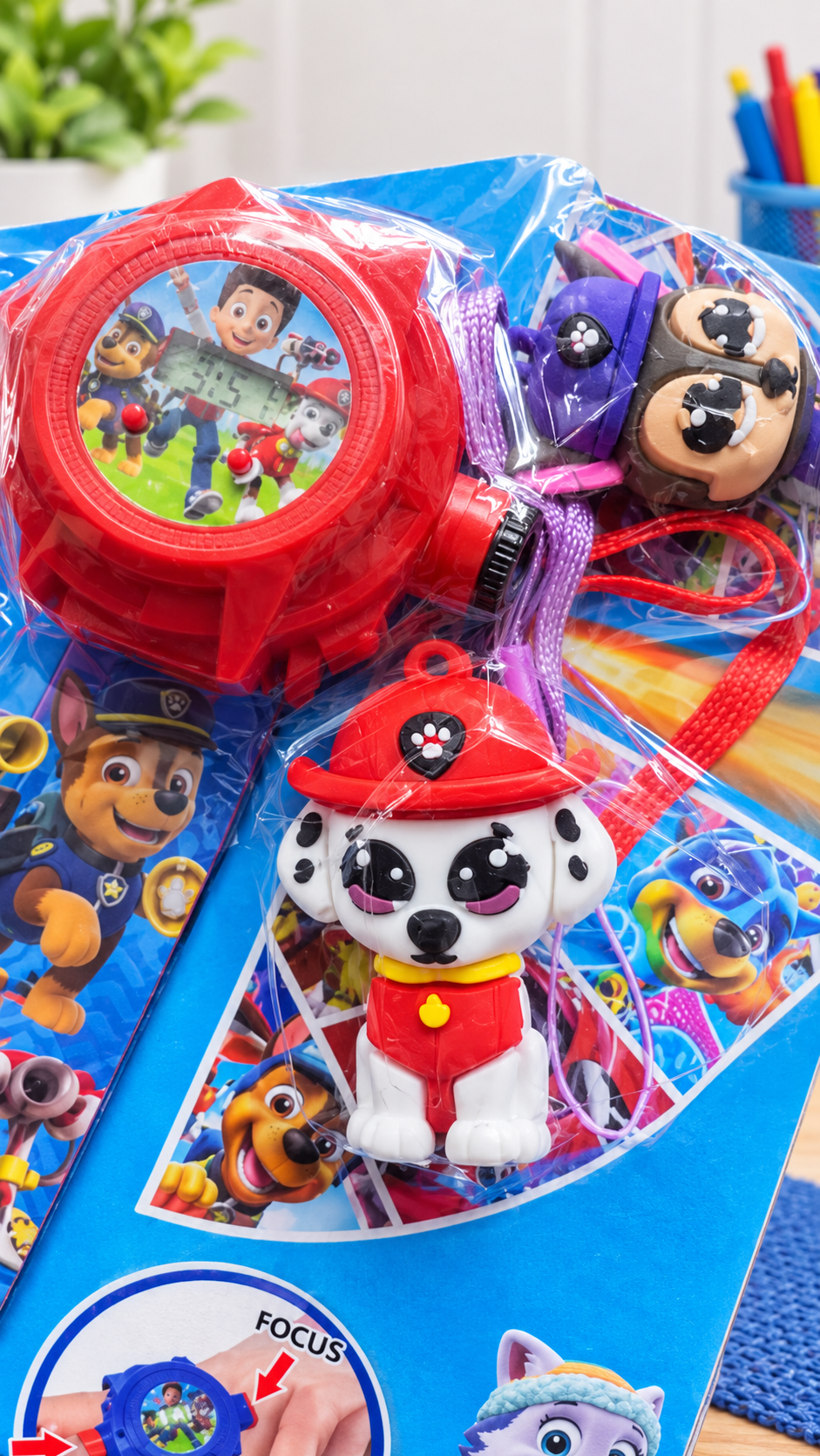 ساعت مچی پروژکتوری سگهای نگهبان | ساعت مچی کودک طرح Paw Patrol